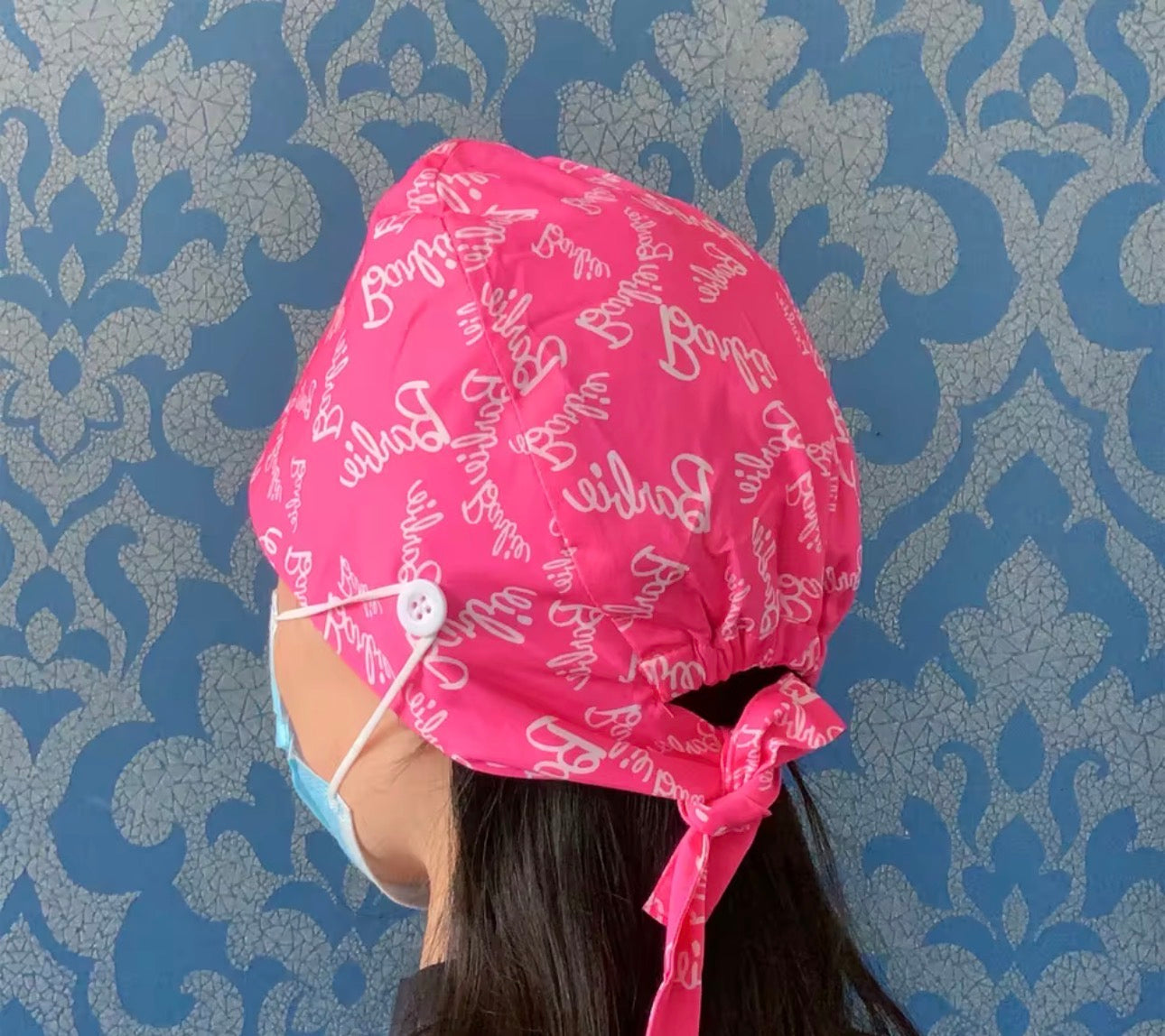 Pink Barbie Scrub Cap