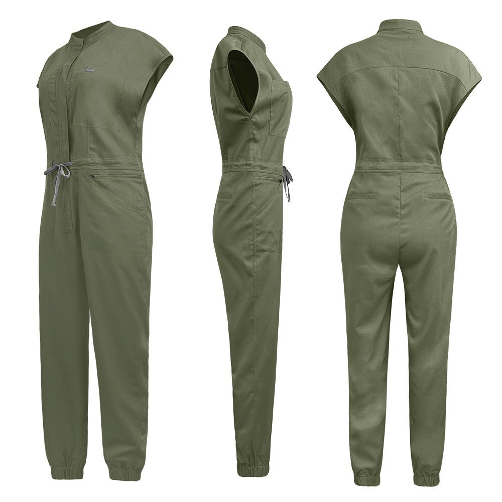 Body by  D'lluxe Scrub Jumpsuit