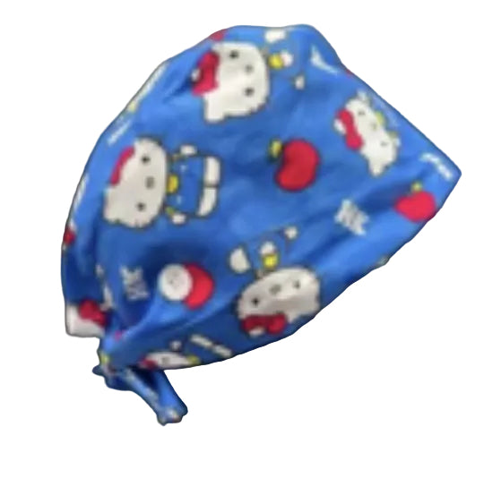 Blue Hello Kitty Scrub Cap